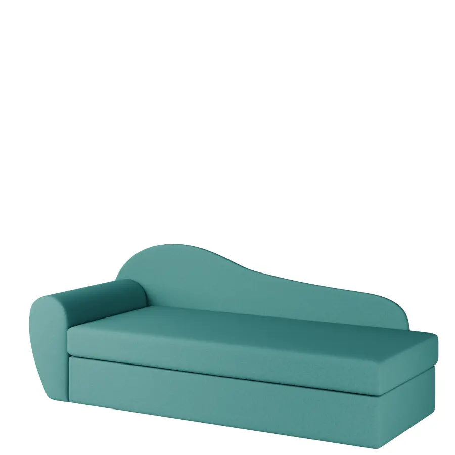 MATYLDA válenda celočalouněná, provedení levé, látka BO 57 tyrkys